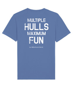 T-Shirt - Adulte - Bleu - Blanc